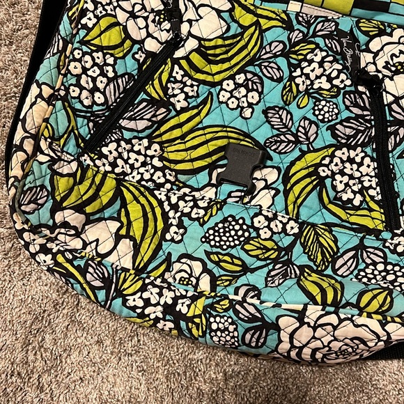Vera Bradley Island Floral Messenger Bag Crossbody Shoulder Tote - Picture 6 of 10